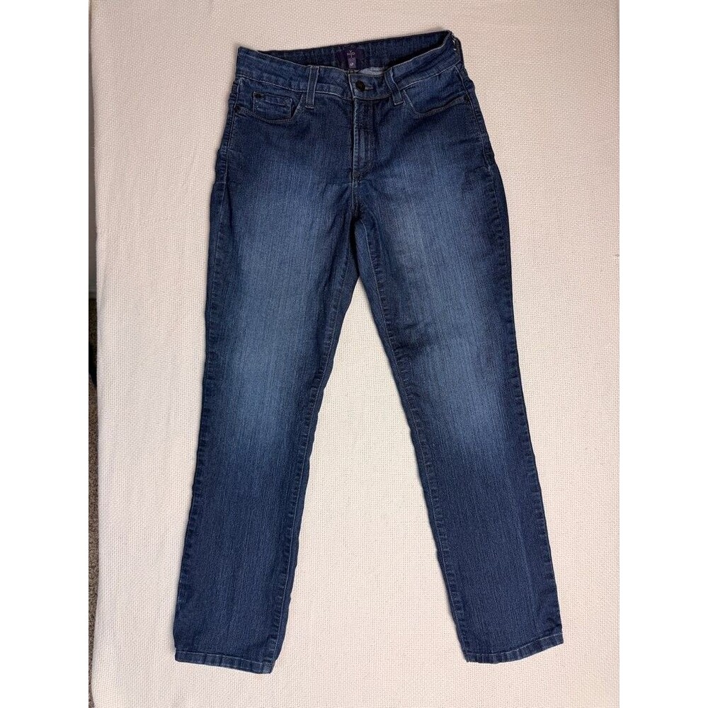 NYDJ Skinny Jeans Women's Size 6P Petite Dark Wash Stretch Denim Jeans